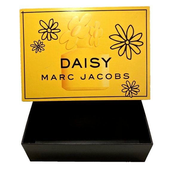 Daisy Marc Jacobs Perfume Box Yellow Cute Storage Display Rectangular Flowers - Picture 2 of 16